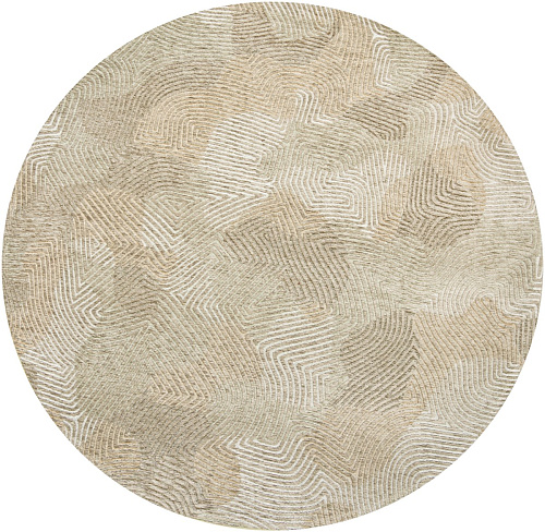 Shell Beige rond vloerkleed