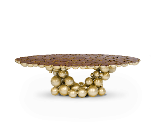 Orbit walnoten luxe eettafel