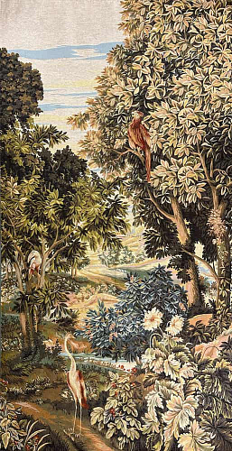 Greenery with Birds wandtapijt