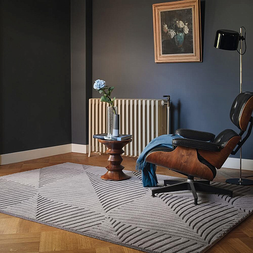 Folia grijs vloerkleed