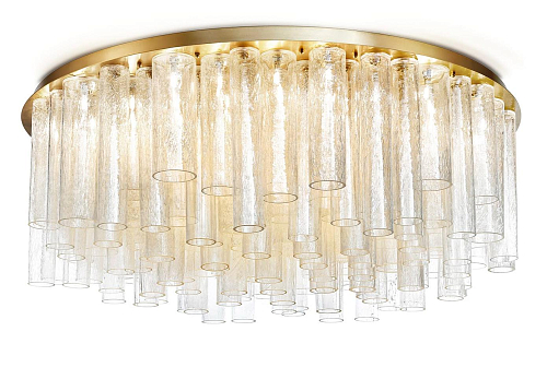 Gouden Murano Glas Cilinder Kroonluchter
