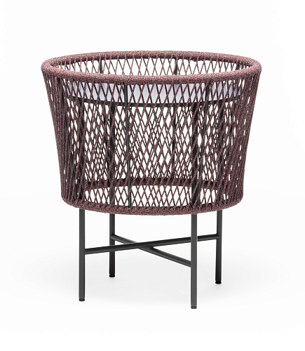 Tamburo SM Ronde Blauw & Rode Buiten Salontafel