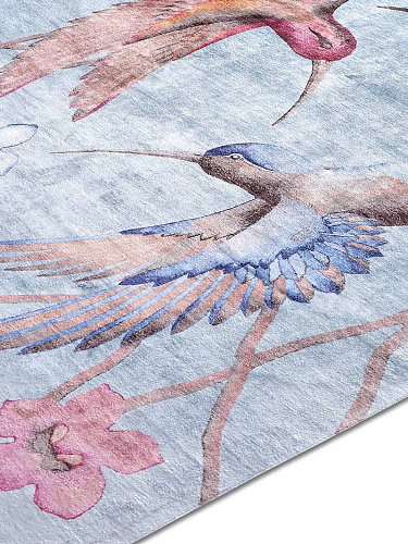 Hummingbirds handgeknoopt vloerkleed