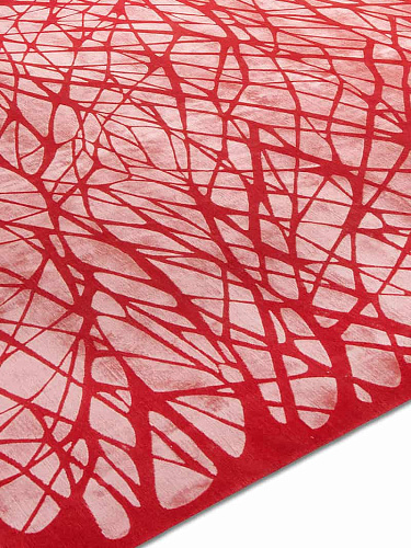 Dresden Red luxe handgeknoopt vloerkleed