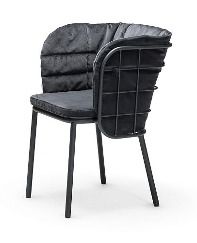 Jujube SP-B Zwarte Buitenstoel