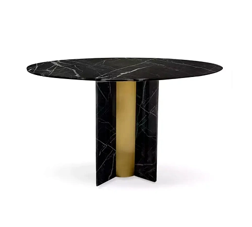 Parisienne Nero Marquina marmer eettafel