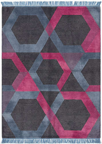 Crimson Lattice vloerkleed