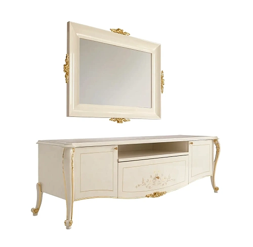 Italiaanse ivoren tv-kast