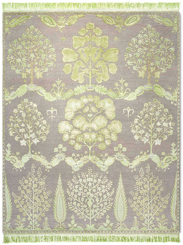 Mughal groen handgemaakte luxe vloerkleed