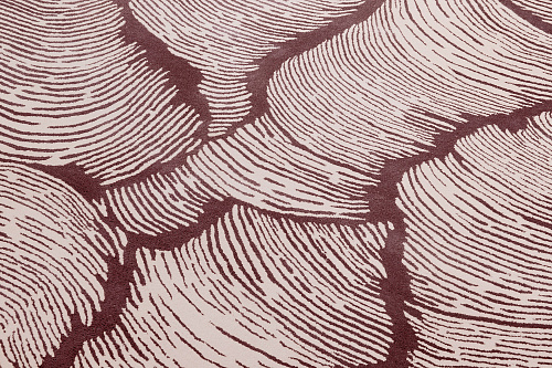 Designer rond kaneel tapijt