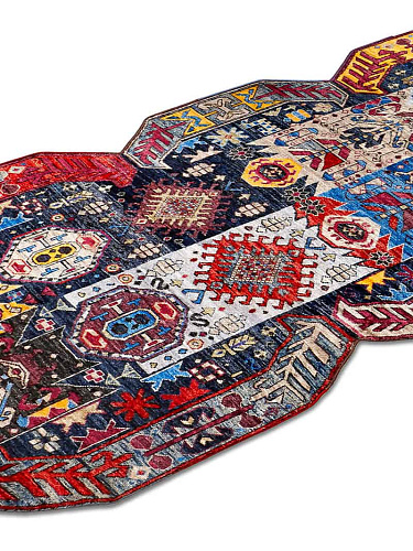 Multishape handgemaakte luxe vloerkleed