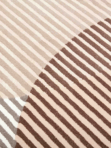 Sinking Circles Nude designer vloerkleed