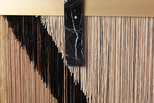 Souk zwarte decoratieve wandspiegel