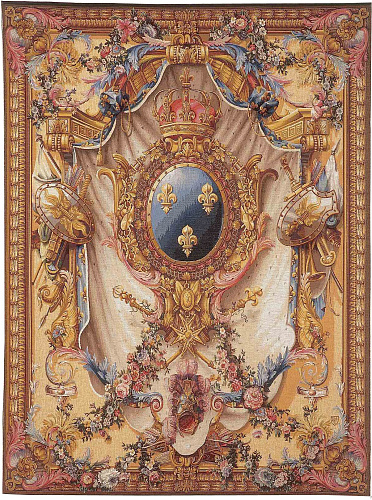 Large Coat of Arms beige wandtapijt