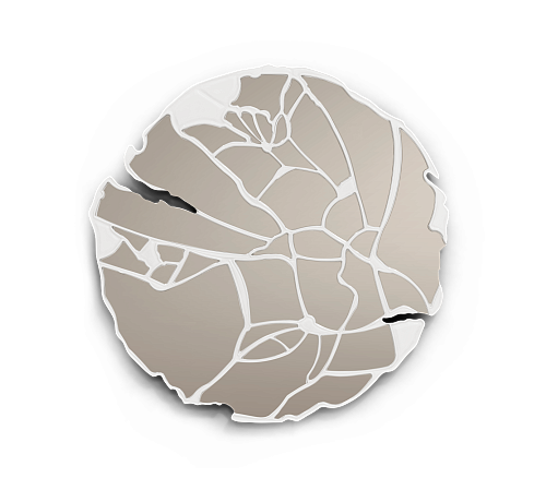 Artisan ivoren spiegel