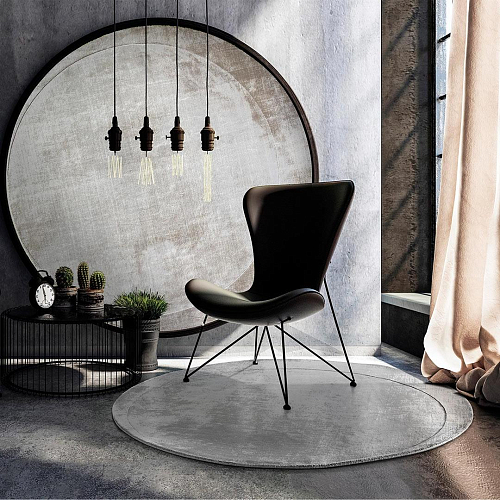 Luna Sand rond vloerkleed