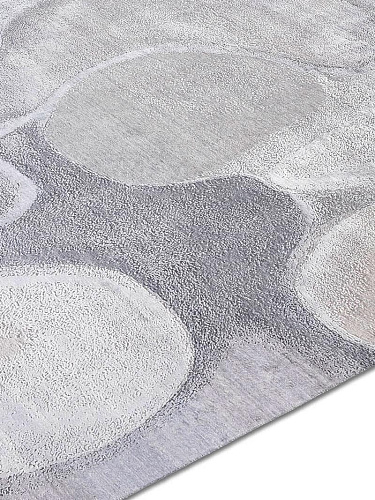Zilver handgemaakte luxe vloerkleed