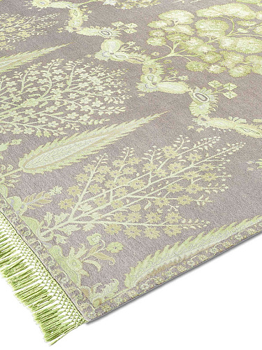 Mughal groen handgemaakte luxe vloerkleed