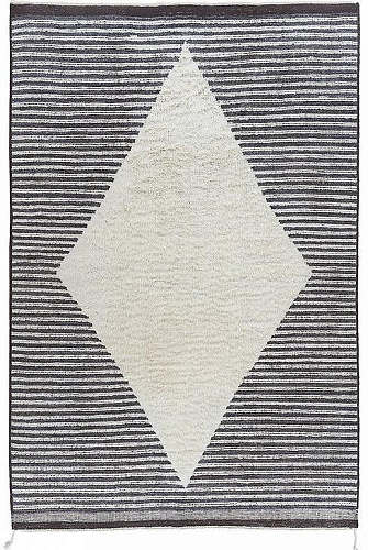 Rhombus handgeknoopt tapijt
