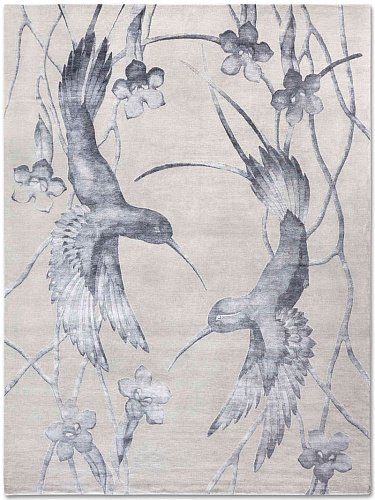 Hummingbirds handgeknoopt vloerkleed