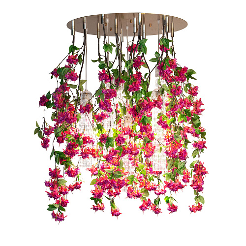 Pink Cascade grote kroonluchter