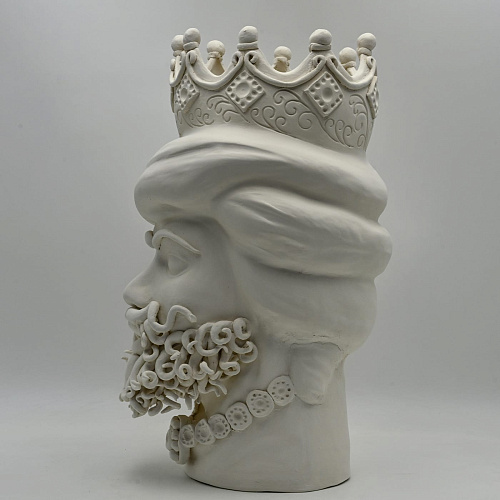 Moor's Head grijze sculptuur