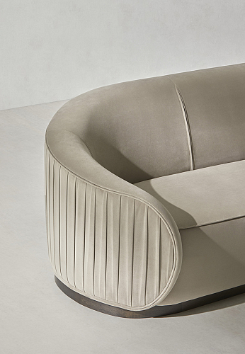 Abano beige middelgrote bank