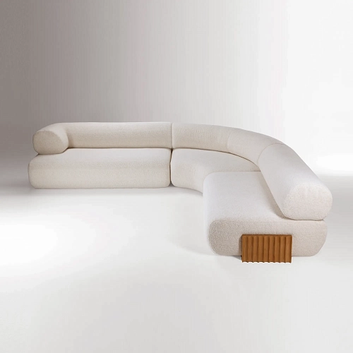 Carmel houten modulaire bank