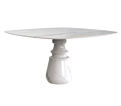 Obsidian vierkante Estremoz eettafel