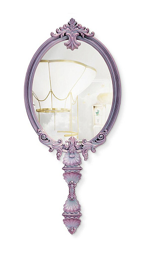 Mystic Chameleon roze wandspiegel