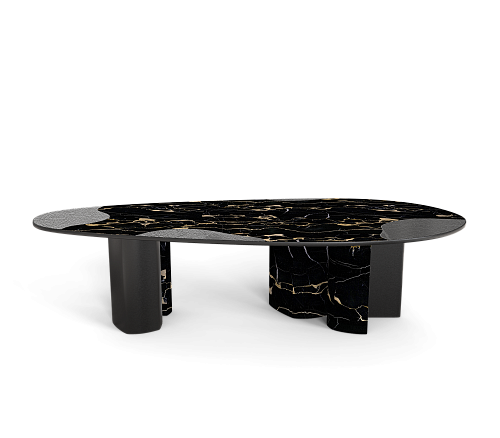 Athena Portoro marmer en onyx eettafel