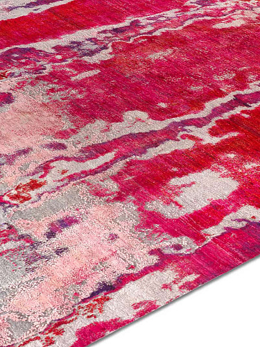 Rose handgemaakte luxe vloerkleed