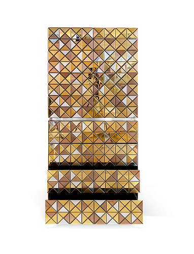 Mosaic II gouden kast