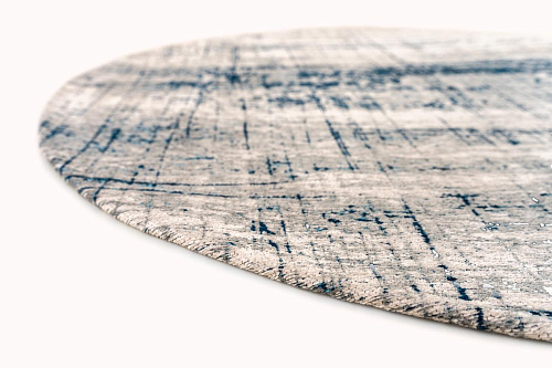 Bronx Azurite rond tapijt