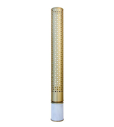 Messing cilinder marmer wandlamp