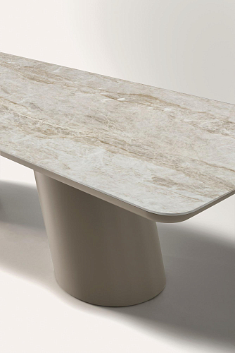 Altea beige eettafel met keramisch blad