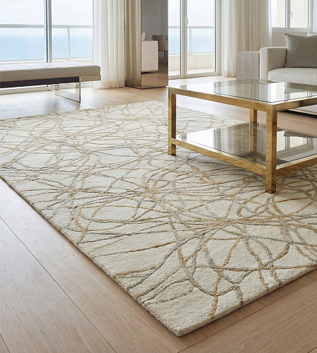 Golden Filigree luxe vloerkleed