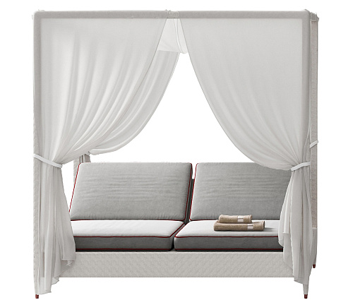 Tuinligstoel met luifel