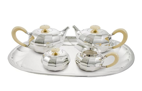 Newport thee/koffieset met dienblad