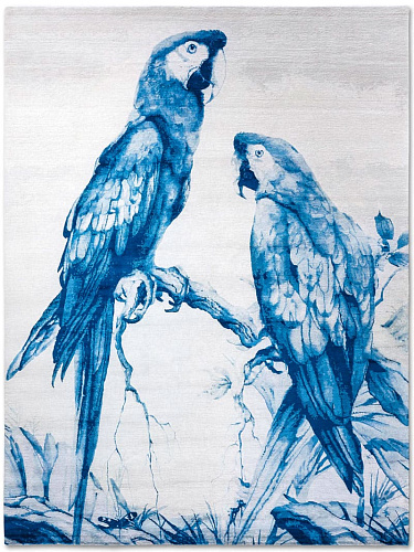 Two Parrots handgeweven vloerkleed