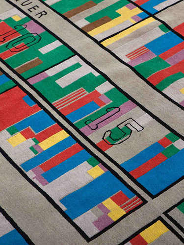 Nationaliteiten designer handgeweven vloerkleed