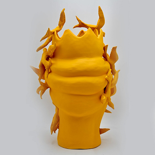 Moor's Head oranje sculptuur