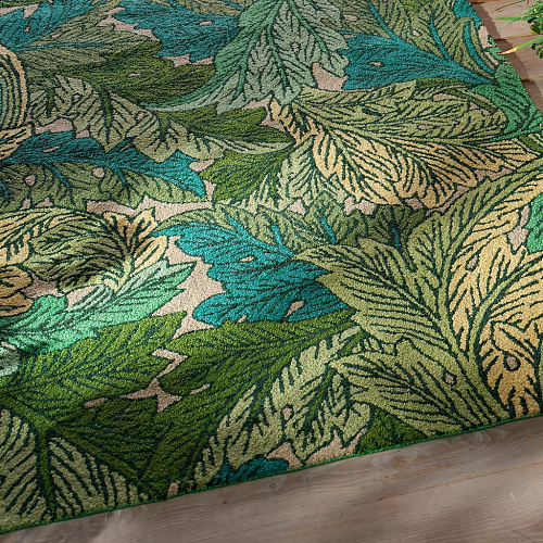 Acanthus brandnetel/hemelbla outdoor tapijt