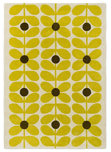Sixties Stem Yellow vloerkleed