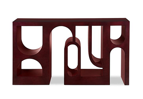 Glanzende rode premium console
