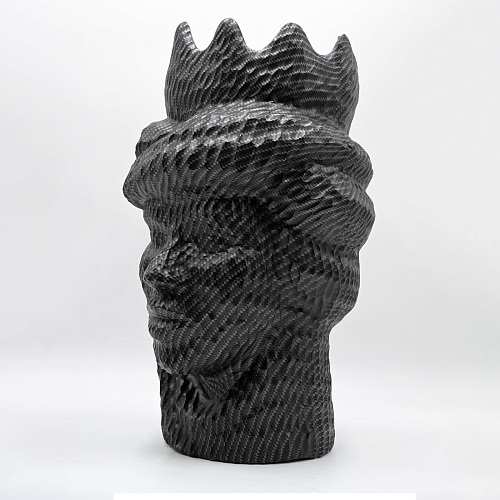 Moor's Head grijze sculptuur