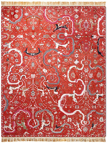Tabriz Red luxe vloerkleed
