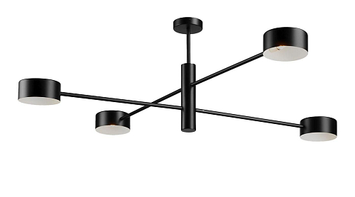 Matte Zwarte Lineaire Arm Plafondlamp