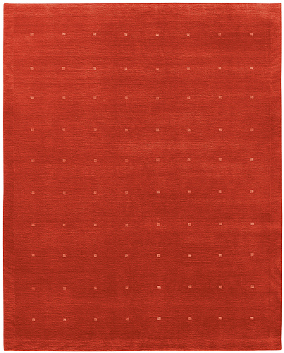 Symbool border rood vloerkleed