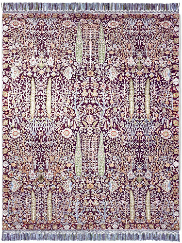 Pine Garden Purple luxe vloerkleed